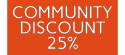 Community Discount 25% Community Discount 25%